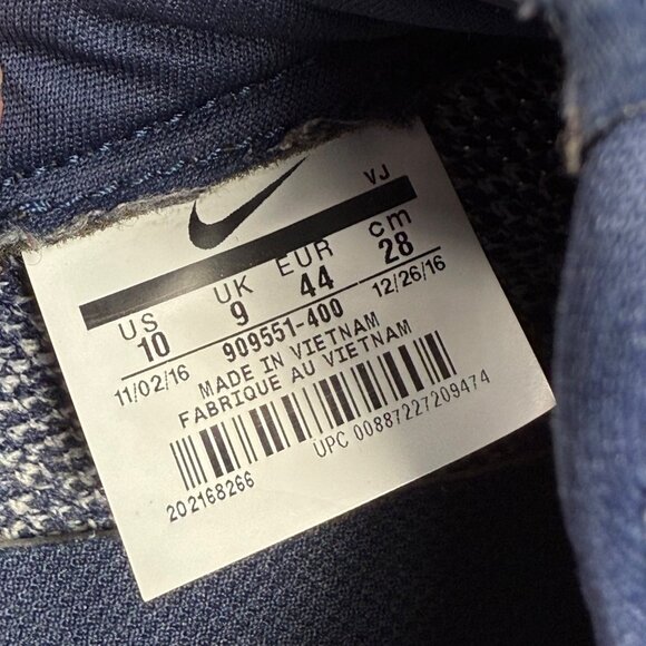 Nike Sock Dart Br Midnight Navy/Midnight Navy Running Sneaker US Men's Size 10 - Picture 7 of 10